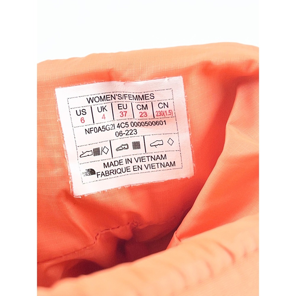 The North Face Nuptse II Dryvent Bootie Women 6 Orange Down Winter Puffer - Picture 7 of 11
